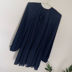 ENDLESS ROSE Pleated Long Sleeve Dress Size XS